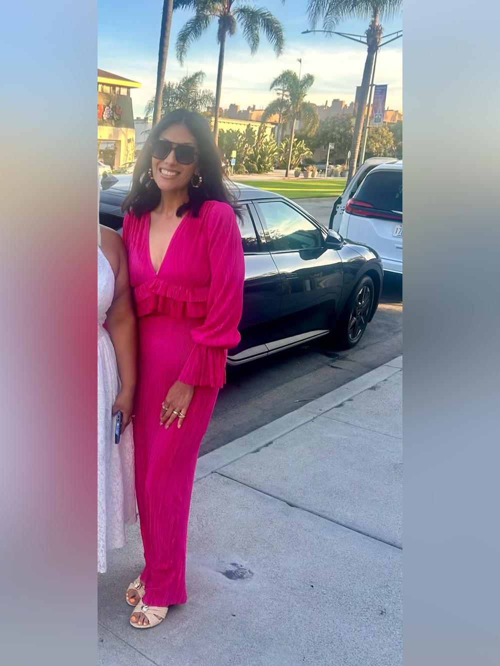 Boohoo Hot Pink Ruffle Maxi Dress - Picture 7 of 15